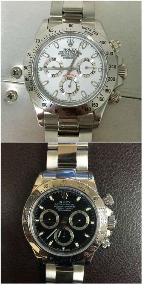 rolex daytona original vs fake|replica Rolex daytona.